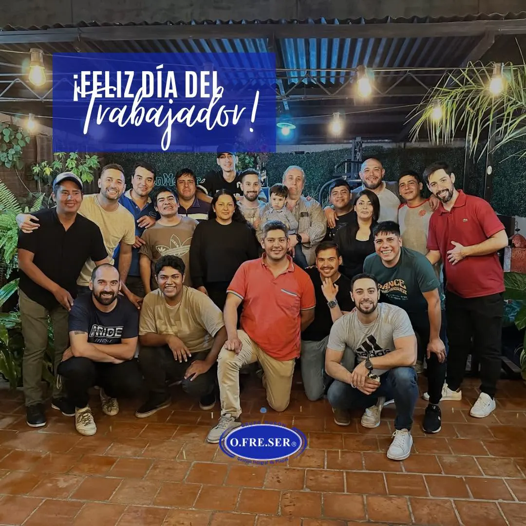 Equipo ampliado de O.FRE.SER reunido por el Día del Trabajador